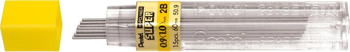 Image du produit Pentel Mine Hi-Polymer Super 0.9 mm, 2B (Dispositif de recharge, Graphite, 0.90 mm)
