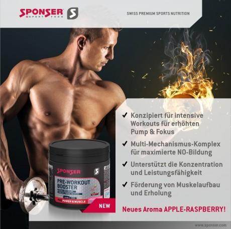 Actual product image Sponser Pre Workout Booster (Apple, Raspberry, 1 pcs., 256 g)