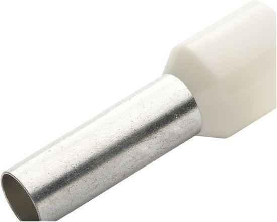 RND Electronics Wire end ferrule 0.75mm² White 14mm pack of 100 pieces