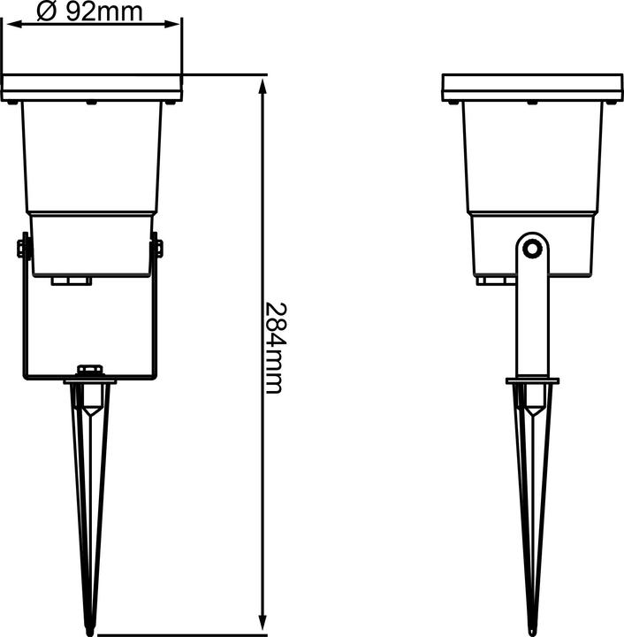 Actual product image Brilliant Garden spotlight Janko (300 lm, IP44)