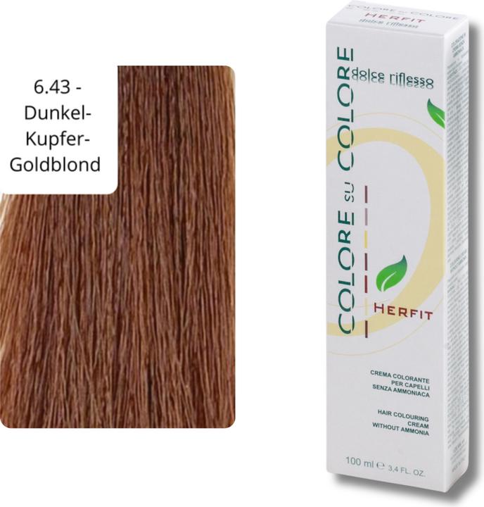 Actual product image XanitaliaPro Hair Colour Without Ammonia (6.43 Dark Copper Gold Blonde)