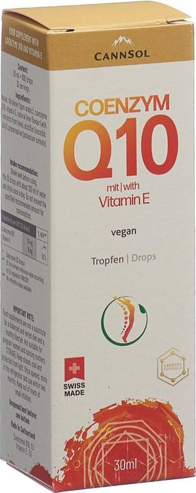 Image du produit Cannsol Coenzym Q10 avec vitamine E soluble dans l'eau biodisponibilité optimale liq (1 pièce(s), Gouttes, 108 g)