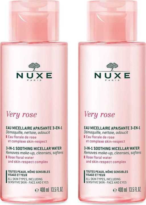 Nuxe Very Rose Beruhigendes Micellar-Wasser 3 in 1 (2 x 400 ml) (Mizellenwasser, 800 ml)