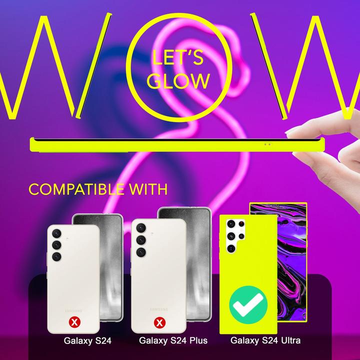 Actual product image Nalia Neon Silicone Sleeve (Samsung Galaxy S24 Ultra)