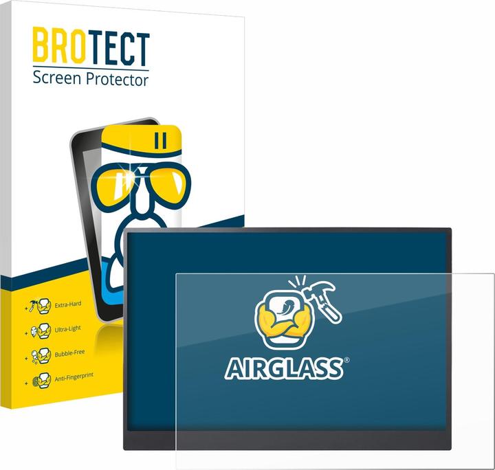 Actual product image BROTECT AirGlass Glass Screen Protector for LG gram +view 16MR70 portable monitor (70")
