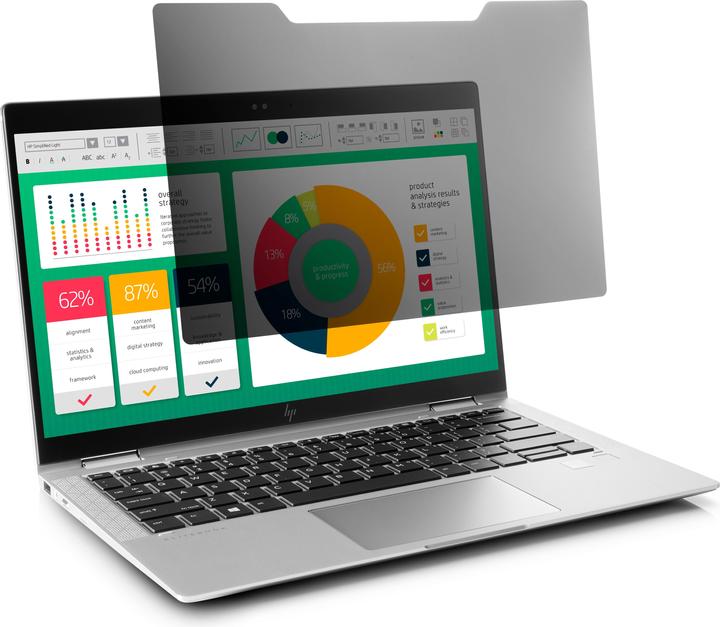 Actual product image HP Screen foil Privacy Filter Touchscreen 6NX86AA 13.3 (13.30", 3 : 2)