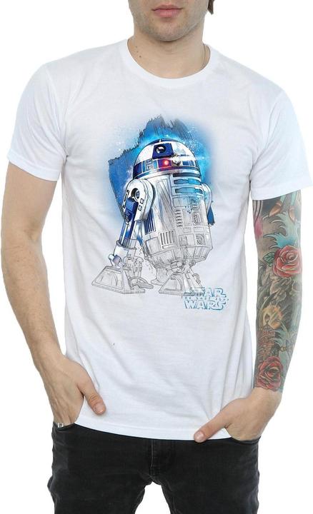 Actual product image Star Wars Mens R2-D2 Brushed Cotton T-Shirt (XL)