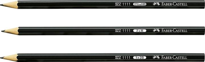 Actual product image Faber-Castell Pencil 1111 2B (2B, 1 x)