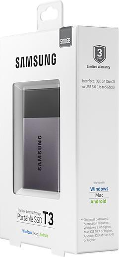 Immagine prodotto Samsung SSD portatile T3 (500 GB)
