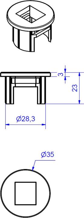 Produktbild Bachmann MINI PIX - Moduleinsatzadapter - Schwarz (Kabel Zubehör)