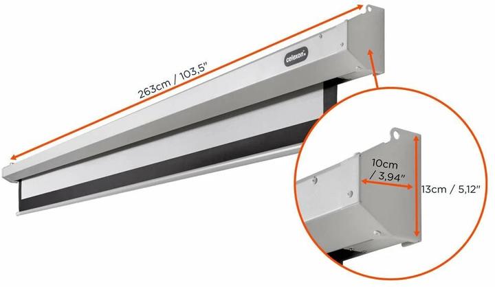 Produktbild Celexon Motor Economy, Leinwand, 4:3 (116.54", 4:3)