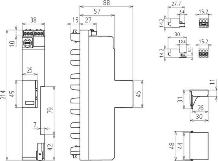 Actual product image Dehn DEHNshield ZP Basic DSH ZP 909440 B2 SG TNS 255 Combination arrestor type1+2