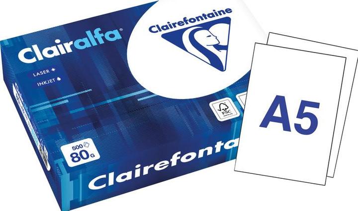 Actual product image Clairefontaine Clairalfa (80 g/m², 500 x, A5)