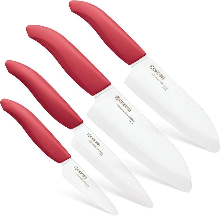 Image du produit Kyocera Couteau universel en céramique FK-110WH-RD Rouge (11 cm)
