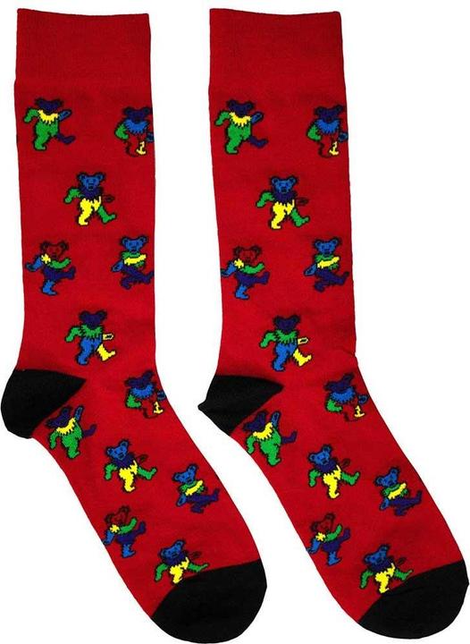Actual product image Grateful Dead Unisex Adult Dancing Bear Socks (39.5 - 45.5)