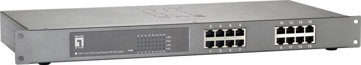 Produktbild LevelOne FEP-1612W380 16-Port Fast Ethernet PoE Switch 802.3at PoE+ 380W (16 Ports)