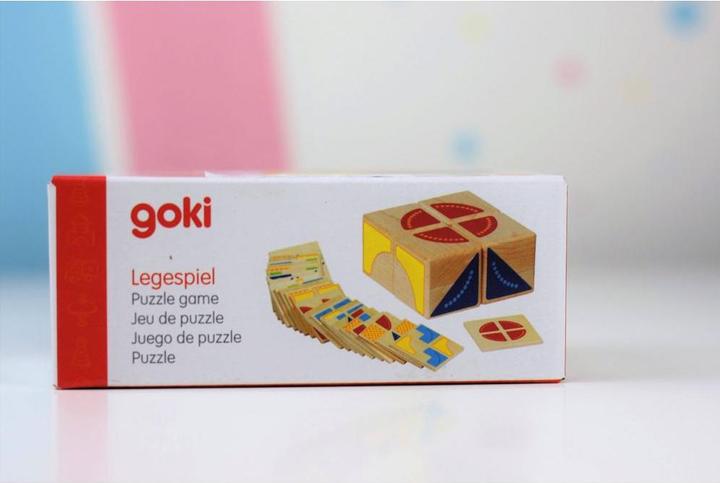 Immagine prodotto Goki Cubo di gioco con motivo in legno (Tedesco)