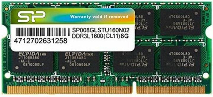Produktbild Silicon Power SP008GLSTU160N02 (1 x 8GB, 1600 MHz, DDR3L-RAM, SO-DIMM)