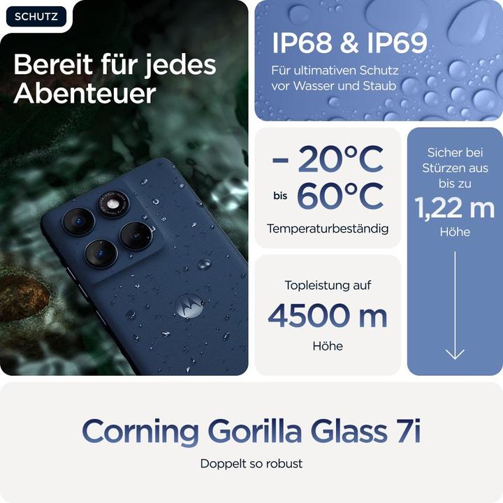 Actual product image Motorola Edge 60 (512 GB, Pantone Gibraltar Sea, 6.67", Dual SIM, 50 Mpx, 5G)