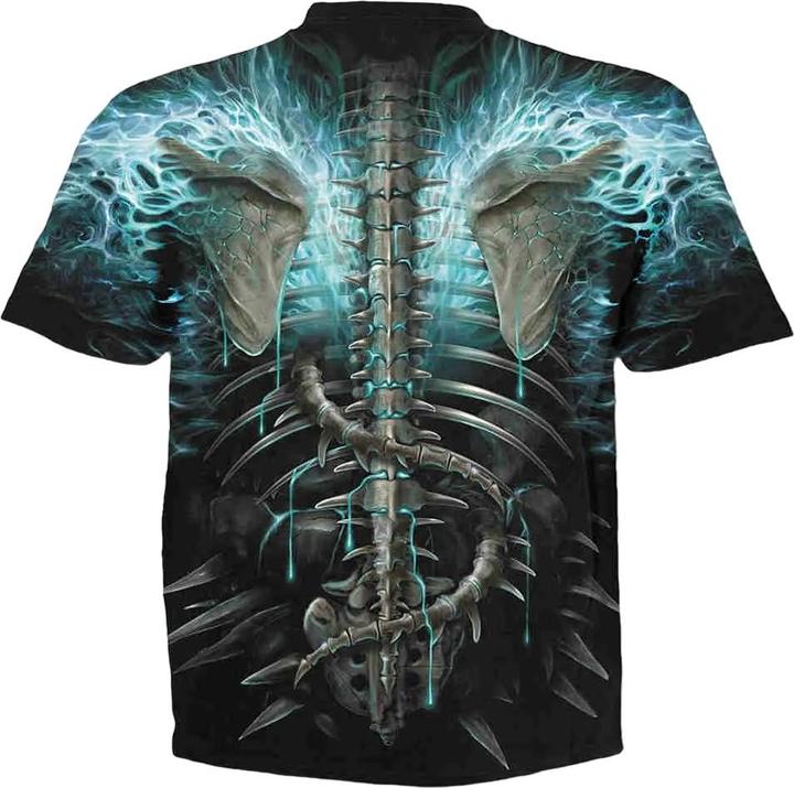 Spiral Flaming Spine TShirt (S)