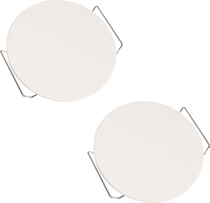 Actual product image Mojawo 2-piece pizza stone plate Pizza plate Bread baking plate Pizza plate Ø33cm