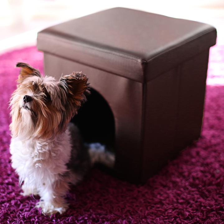 Actual product image Relaxdays Dog Box Seat Stool