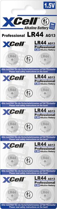 Immagine prodotto Hückmann XCell alcalina a bottone (10 pz., LR44, 145 mAh)
