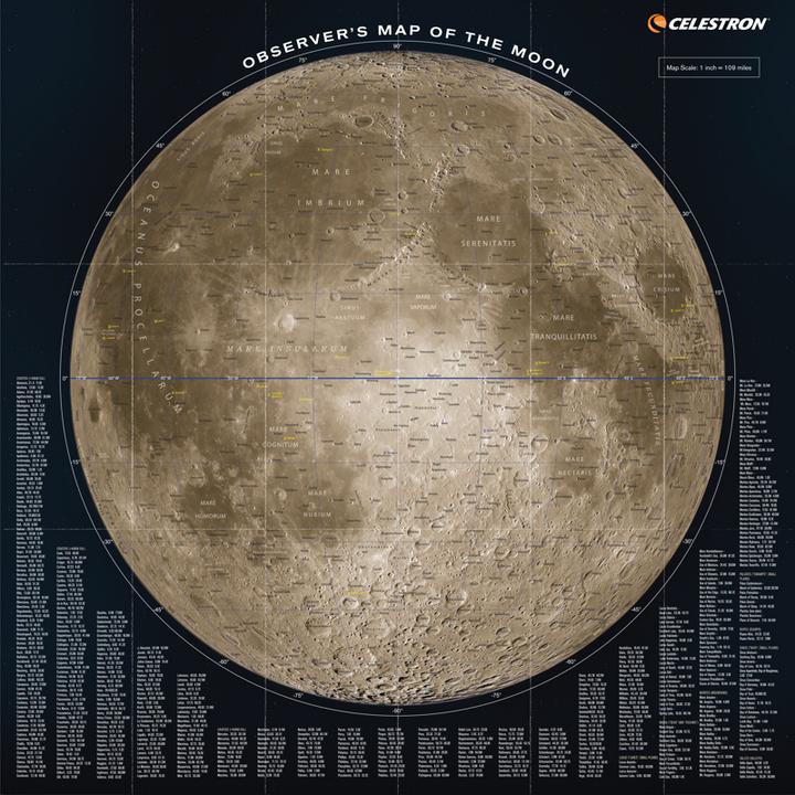 Produktbild Celestron Moon Map