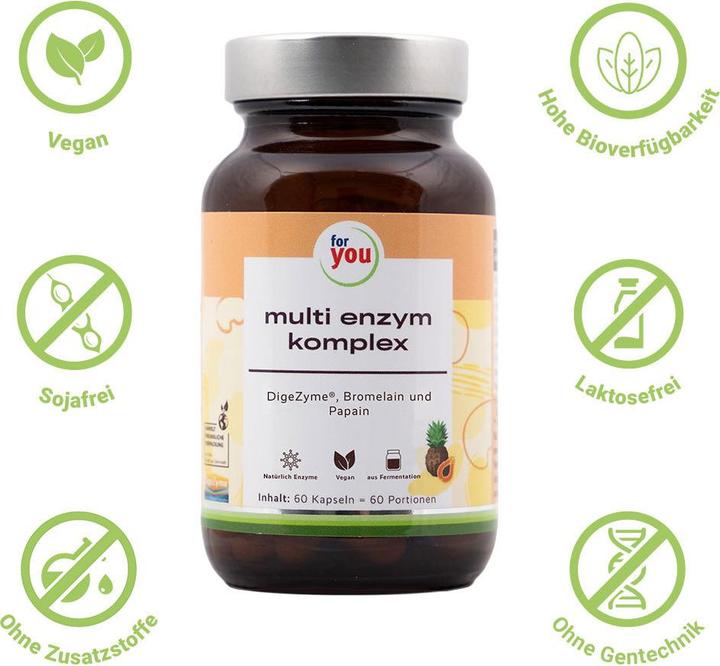 Produktbild For You multi enzym komplex (60 Stück, Kapseln)