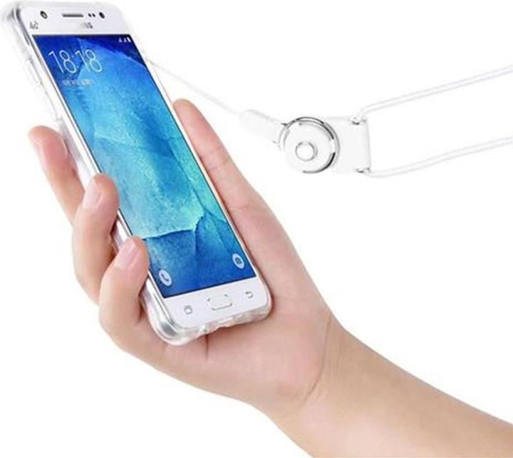 Productafbeelding Cadorabo TPU hoes Ultra Slank Klein Taillekoord (Samsung Galaxy J5 (2015))