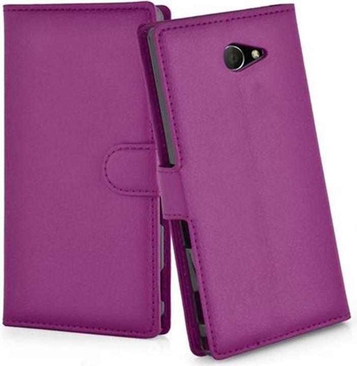 Actual product image Cadorabo Book with stand function cover (Sony Xperia M2)