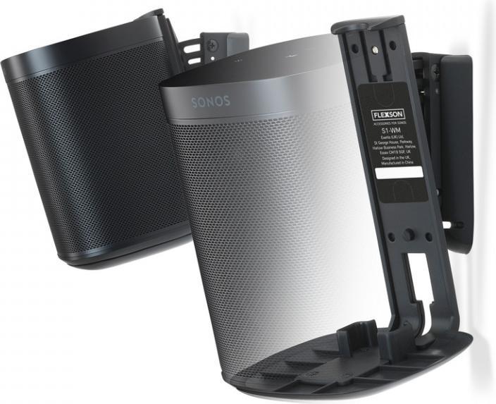 Actual product image Flexson Wall mount for Sonos One and Play:1 (1 pair, Wall installation, Pivoting, Tiltable, Rotatable)