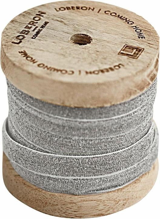 Immagine prodotto Loberon Nastro di velluto Ulvane argento (Nastro da regalo, 1 x)