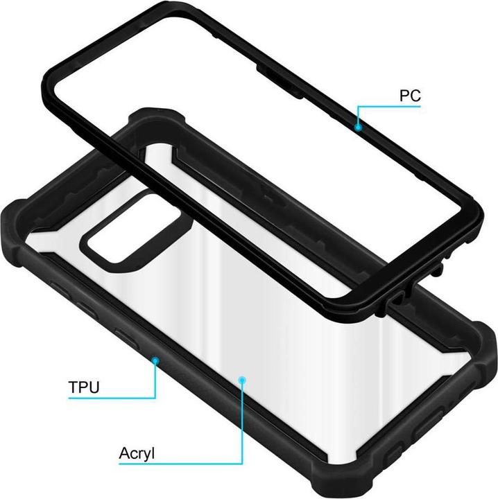 Immagine prodotto Cadorabo Copertura acrilica ibrida 2 in 1 (Samsung Galaxy S8+)