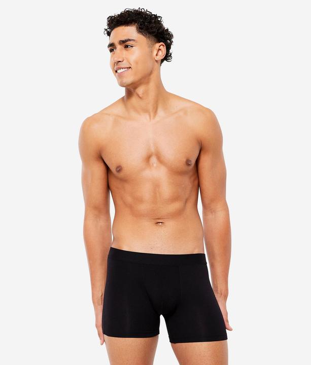 Immagine prodotto Domyos Boxer da uomo in cotone confezione da 3 pezzi - nero/grigio/blu (XXL, confezione da 3)