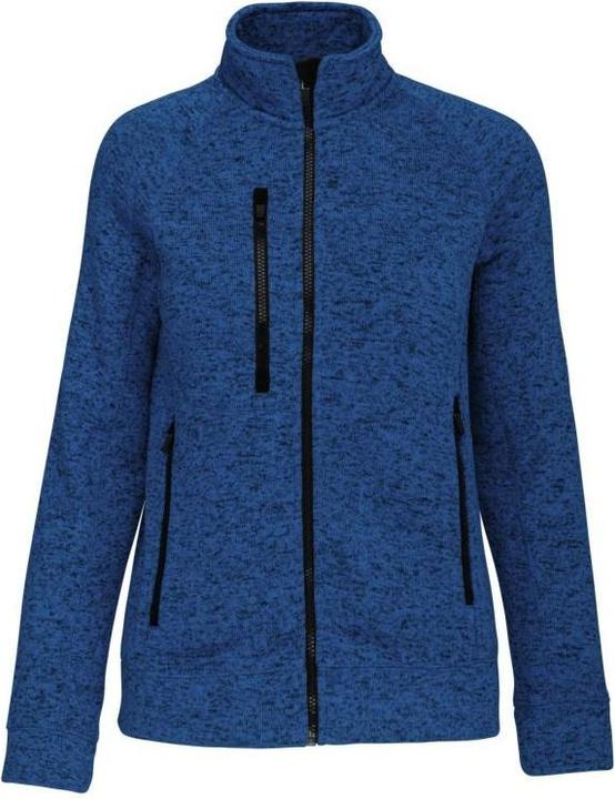 Kariban Jacke mit Reissverschluss, meliert, Frau