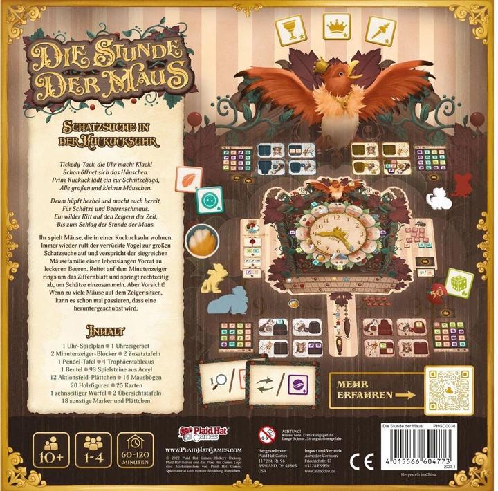Actual product image Plaid Hat Games PHGD0038 - The Hour of the Mouse, board game, for 1-4 players, from 10 years (DE edition) (German)