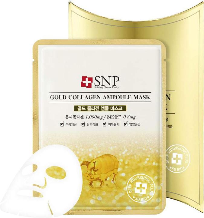 SNP Gold Collagen Ampoule Mask