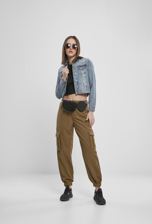 Actual product image Urban Classics Ladies Viscose Twill Cargo Pants (XS)