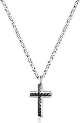 Brosway Backliner BBC01 steel cross necklace (Edelstahl)