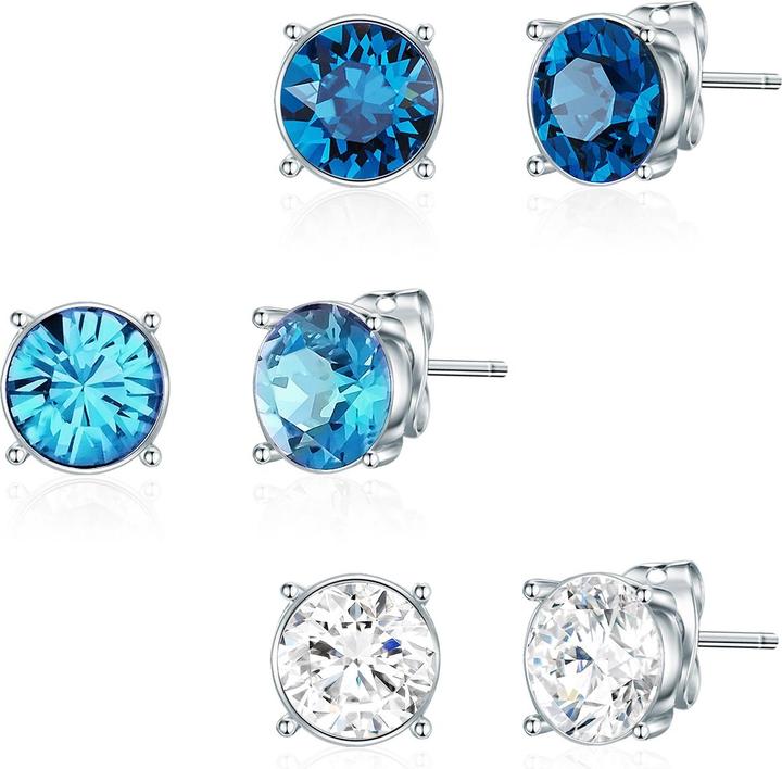 Produktbild Lulu & Jane Damen Metall-Legierung verziert mit Kristallen von Swarovski® silber - 29655 (Metall-Legierung)