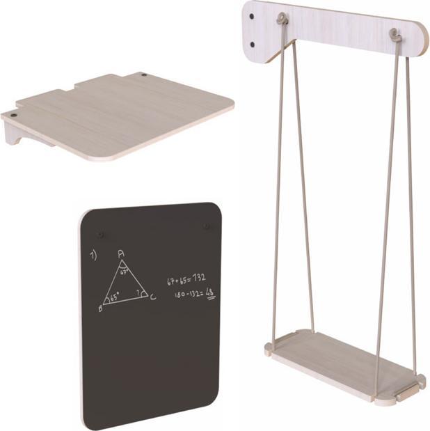 MamaToyz Tafel, Schaukel und Bank für Kinderbett