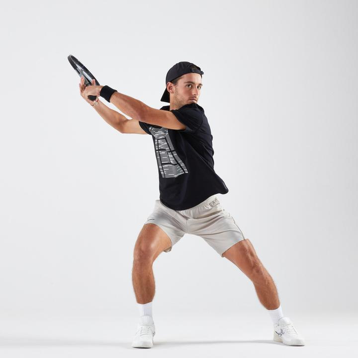 Actual product image Artengo Men's breathable tennis shorts - Dry+ Beige Gaël Monfils (XL)