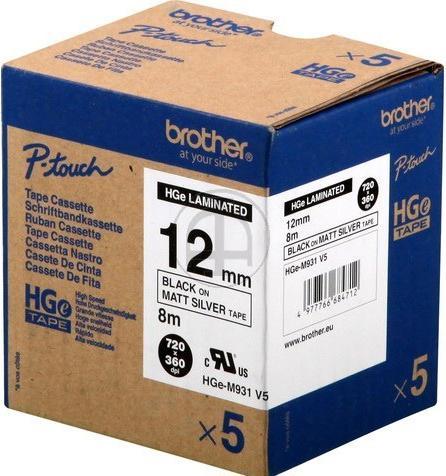 Produktbild Brother P-Touch (1.20 cm, Silber, Schwarz)