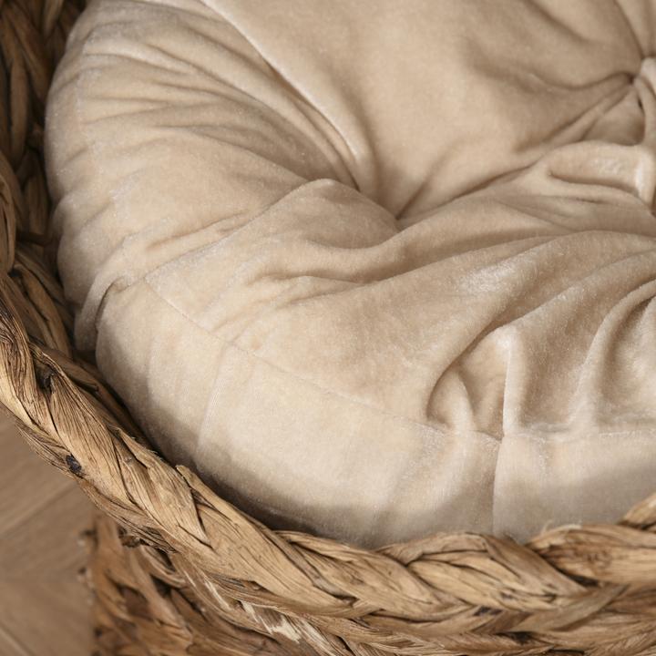 Actual product image PawHut Cat house made of rattan weave (Cat)