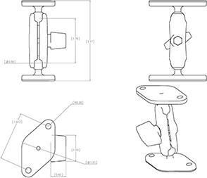 Actual product image RAM Mounts UNPKD. RAM MOUNT W/ 9/16Inch