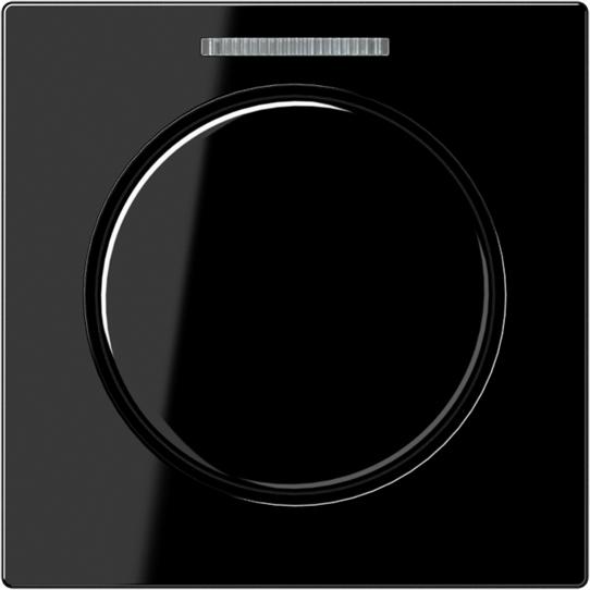 JUNG Drehknopf Symbol Dimmer A sw glz A1540KO5SW