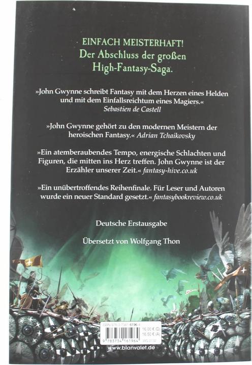Actual product image Die Zeit der Finsternis - Blut und Knochen 3 (German, John Gwynne, 2021)