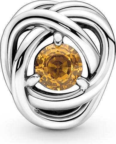 Immagine prodotto Pandora Pietra di nascita di novembre Honey Eternity Circle Charm (Argento 925, Con pietra/e)