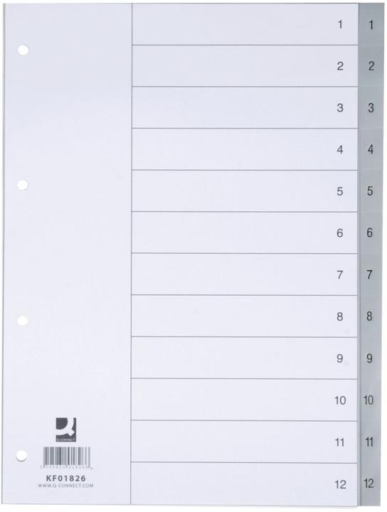 Image du produit Q-Connect Répertoire plein format en PP, avec feuille d'index